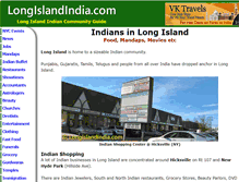 Tablet Screenshot of longislandindia.com